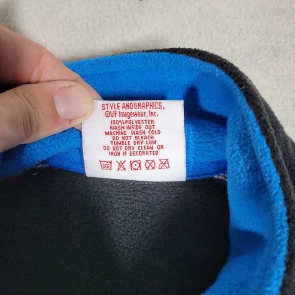 Carolina Panthers Jacket Size 2XL NFL Football 1/4 Zip Gray Sweater Pullover - Picture 10 of 16